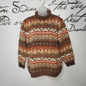 Vintage Jacquard Knit Jumper, Grandma Sweater from Classic Elements, SP